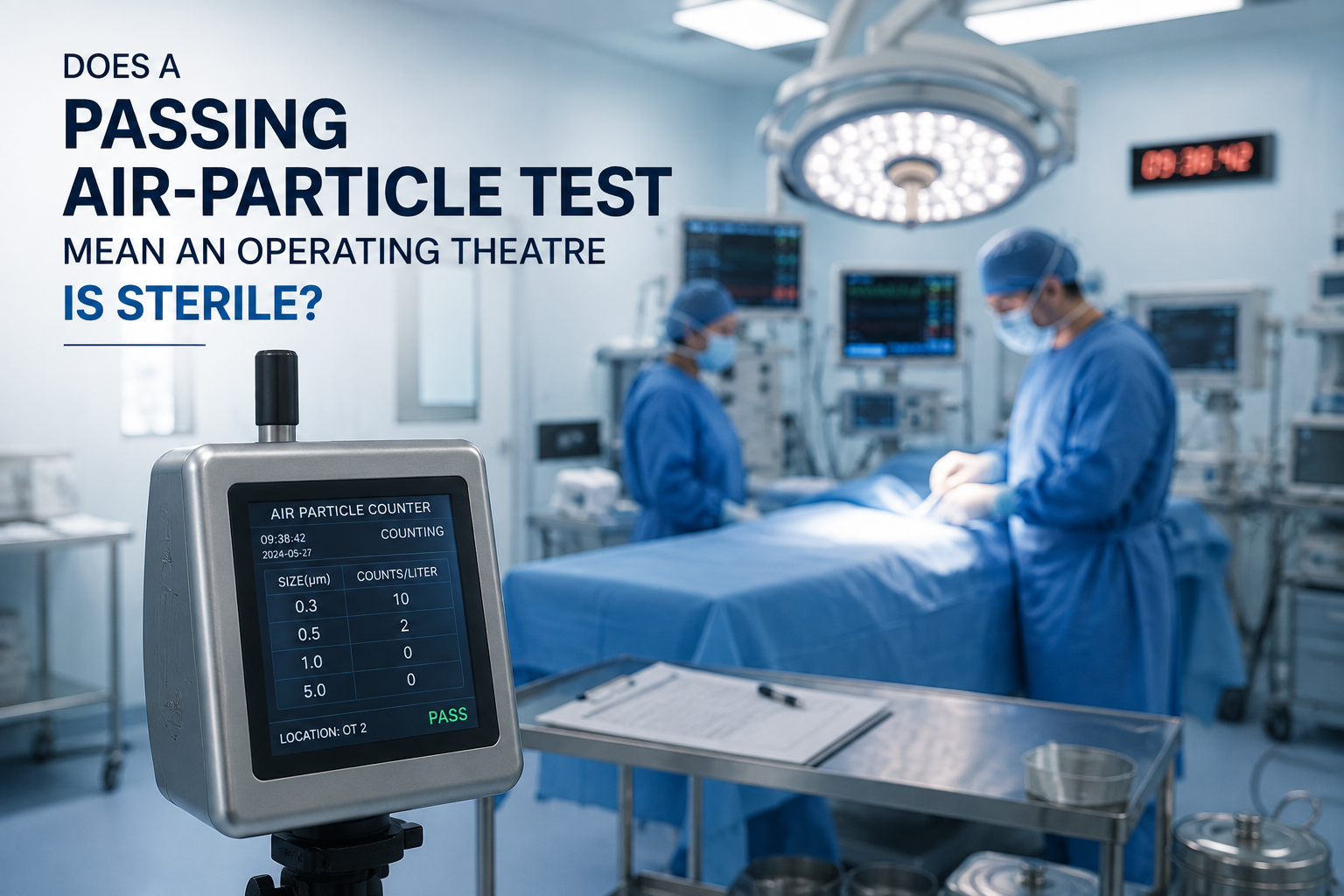 Does a Passing Air-Particle Test Mean an Operating Theatre Is Sterile? — TXDY Knowledge Center article cover image